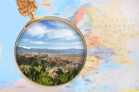 Looking in on Granada, Spain Stock Photos
