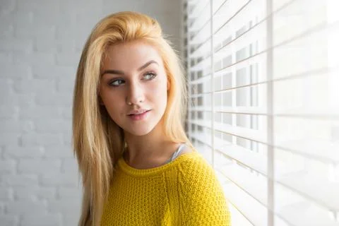 Looking with hope to the future Stock Photos