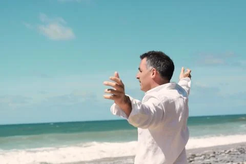 Looking at the horizon Stock Photos