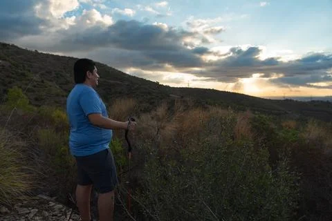 Looking at the horizon. Stock Photos