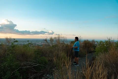 Looking at the horizon. Stock Photos