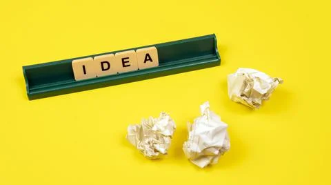 Looking for an idea concept Stock Photos