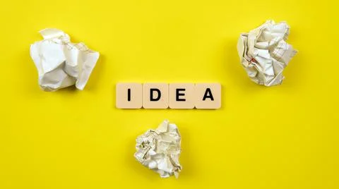 Looking for an idea concept Stock Photos