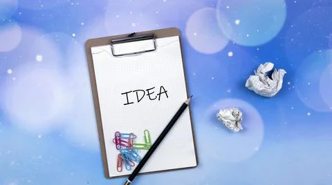 Looking for an idea concept Stock Photos