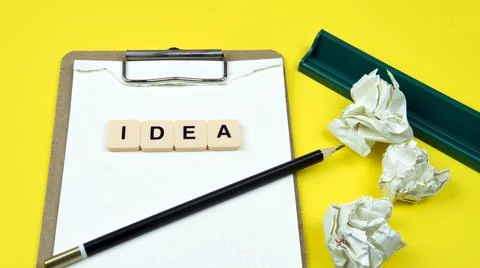 Looking for an idea concept Stock Photos