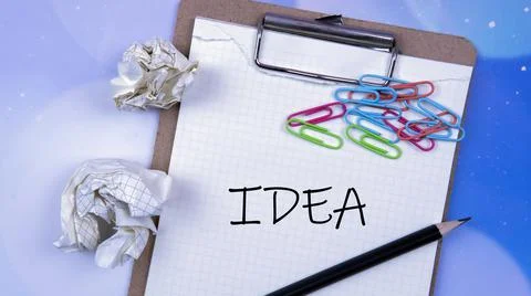 Looking for an idea concept Foto stock