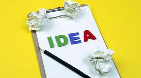 Looking for an idea concept Stock Photos