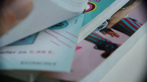 Looking inside the book Stock Footage 97117362