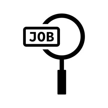 Looking Job icon. Stock Illustration