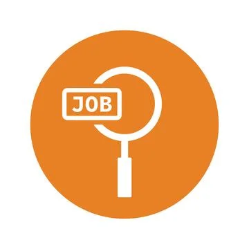 Looking Job icon. Stock Illustration