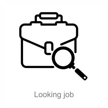 Looking job Stock Illustration