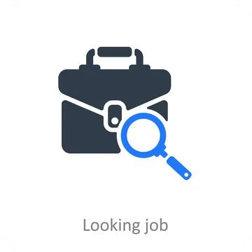 Looking Job Stock Illustration