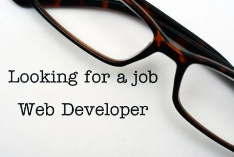 Looking for a job Web developer 스톡 사진