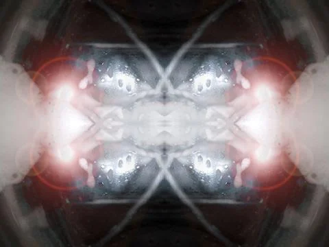 Looking into a kaleidoscope 库存照片