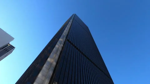Looking Up At LA Skyscraper Stock-Footage 283682836