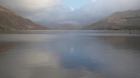 Looking up Loch Etive Video stock 167862454