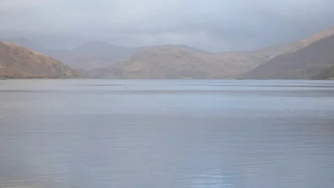 Looking up Loch Etive Video stock 167862456
