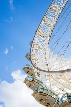 Looking Up at the London Eye Stock Photos