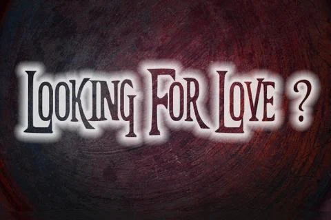 Looking for love concept Stock Illustration