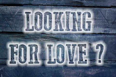 Looking for love concept Stock Illustration
