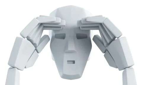 The looking man Stock Illustration