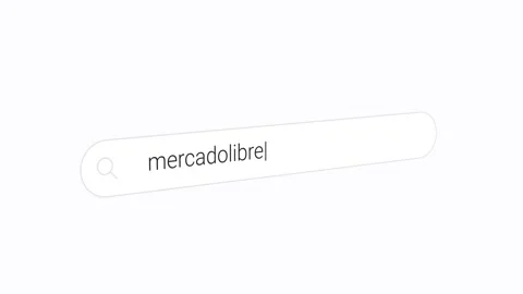 Looking Up Mercado Libre in the Search Engine Stock Footage 246280956