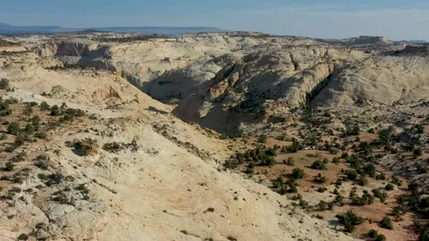 Looking from Micro towards Death Hollow Stock Footage 170188613