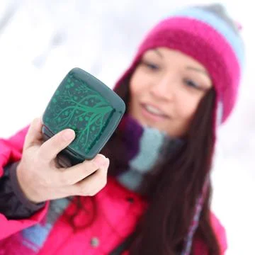 Looking in mirror Stock Photos