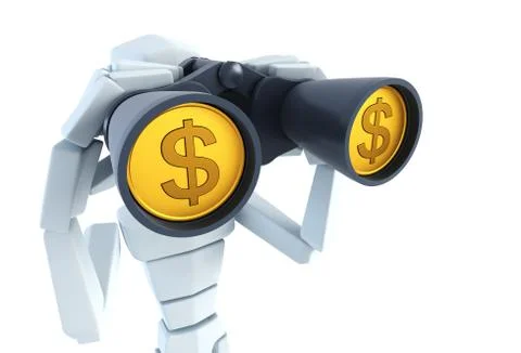 Looking for a money Stock Illustration