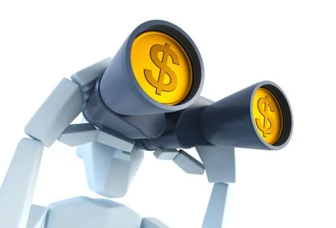 Looking for a money Stock Illustration