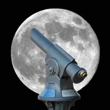 Looking at the Moon Stock Photos