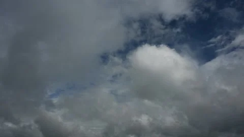Looking up into multi layered clouds moving through this timelapse Stock Footage 312076593