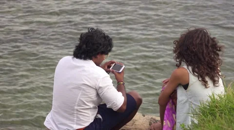 Looking at the ocean Stock Footage 58314958