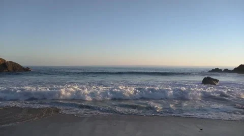 Looking at Open Ocean at Pfeiffer Beach Video stock 64821587