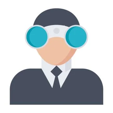 Looking for Opportunities Stock Illustration