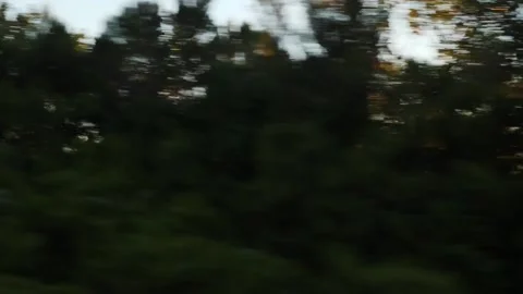 Looking out a car window. Stock Footage 195443773