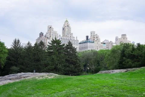 Looking out from Central Park Stock Photos