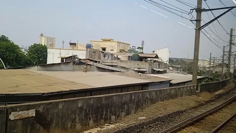 Looking out from the commuterline train window 動画素材 290171771