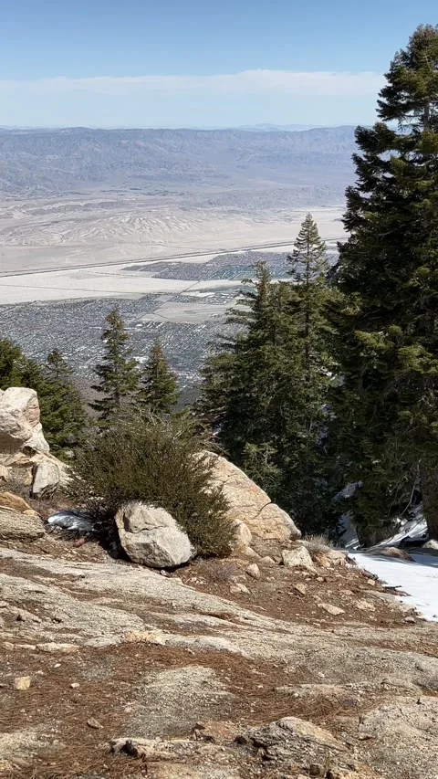 Looking Out Over the Coachella Valley Stock Footage 175838423