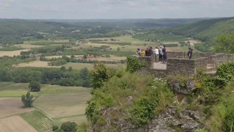 Looking out over the Domme Valley Stock Footage 293201652