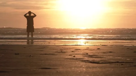 Looking Out Over The Sea Stock Footage 69144116