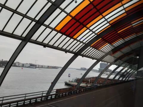 Looking out of pavilion Foto stock