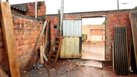 Looking out at Rain Video stock 148336963