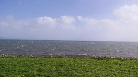 Looking out to a rough sea Stock Footage 81248642