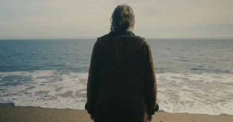 Looking Out To Sea Stock Footage 284742708