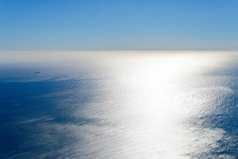 Looking out to sea from Table Mountain Stock Photos