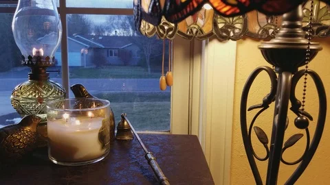 Looking out the window Stock Footage 94433100