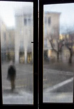 Looking out the window Stock Photos