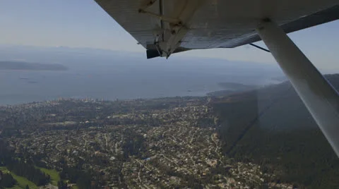 Looking Out the Window of a Plane 2 Stock Footage 23534406