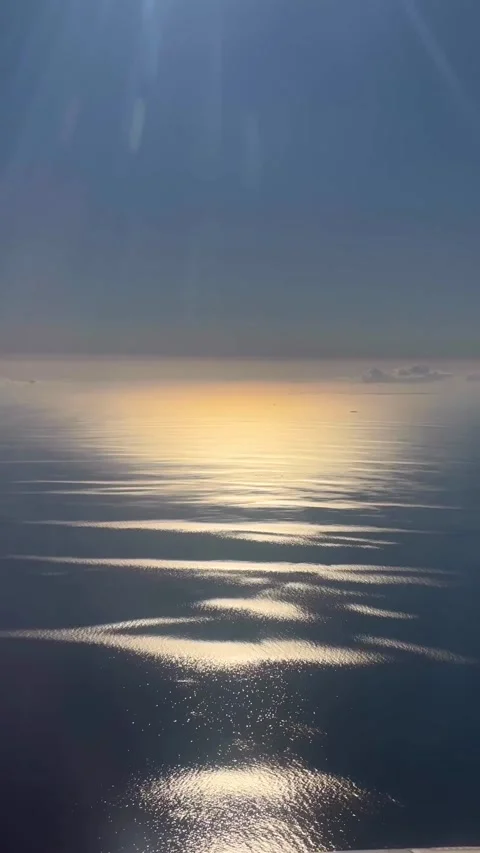 Looking Out the Window of a Plane, Cloudscape, View from the airplane with the s Stock Footage 300982622